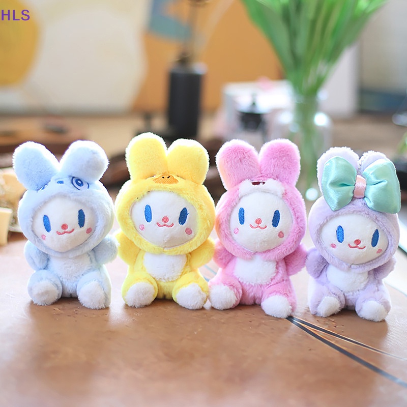 1 Móc Khóa Thỏ Nhồi Bông Đáng Yêu Dễ Thương