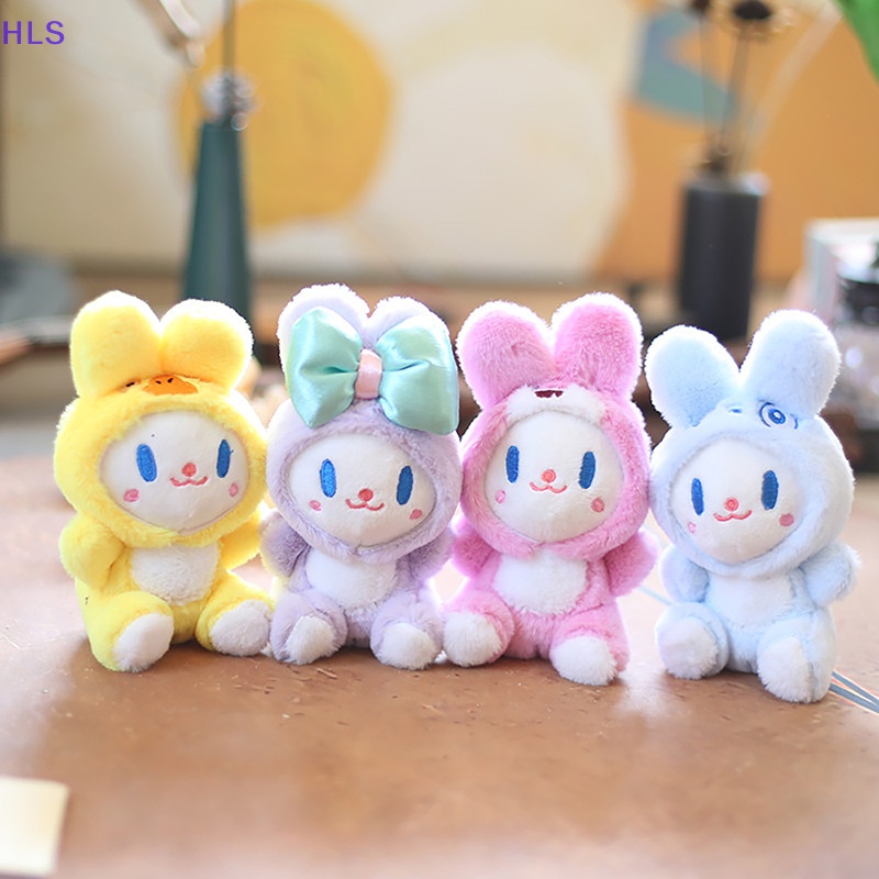 1 Móc Khóa Thỏ Nhồi Bông Đáng Yêu Dễ Thương