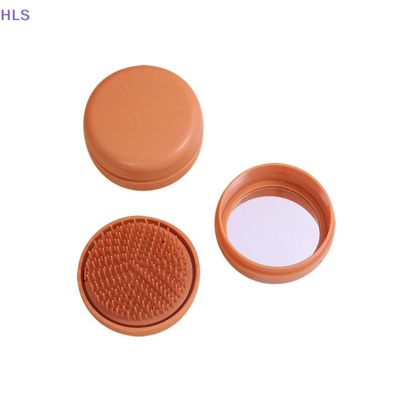 1 Lược Chải Tóc Mát Xa Da Đầu Có Gương Trang Điểm Tiện Lợi