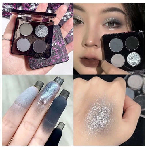 Bảng Phấn Mắt Kaleidos Màu Khói Tông Đất Lấp Lánh