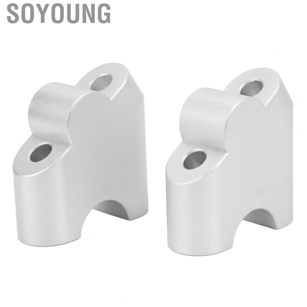 Soyoung Motorcycle Handlebar Riser  Easy Installation Tough High Strength Aluminium Alloy Clamp for