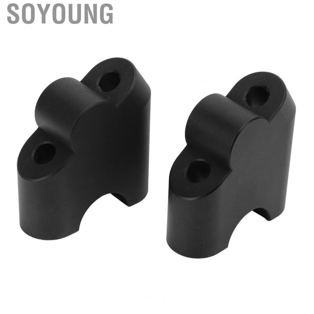 Soyoung Handlebar Clamp Riser 28mm Back Moving Long Durability for Motorcycle