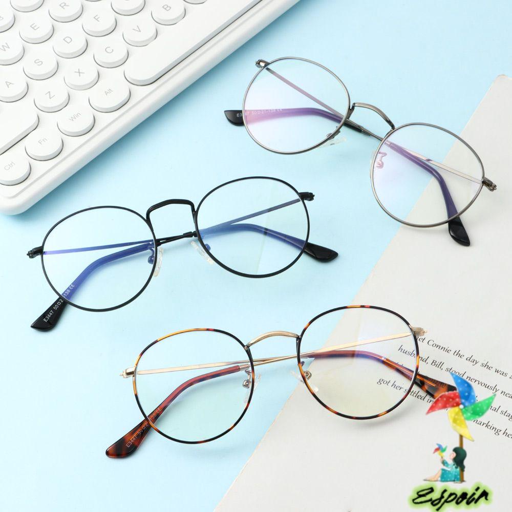 ESPO Mắt Kính Gọng Tròn Chống Ánh Sáng Xanh Phong Cách Vintage