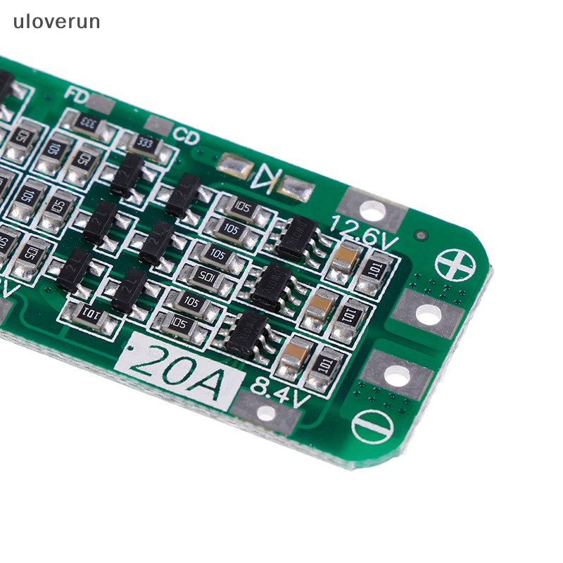 Bảng Mạch Sạc uloverun 3S 20A Li-ion Lithium 18650 PCB BMS 12.6V vn Chất Lượng Cao