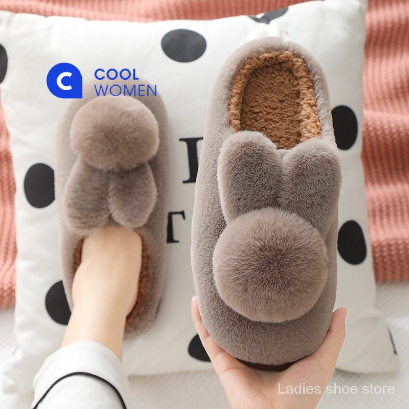 Dép bông đi trong nhà tai thỏ big size35-42
