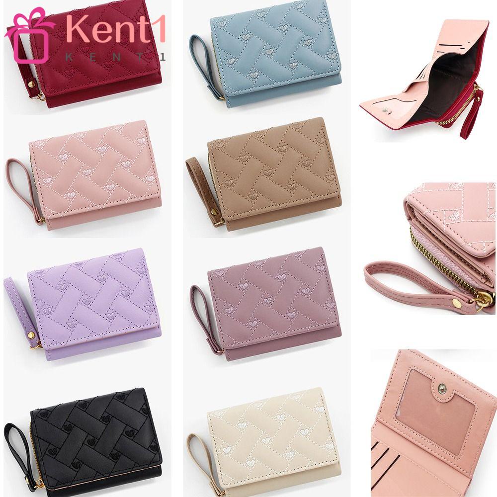 KENT1 Ví Nữ Thêu Trái Tim Xinh Xắn