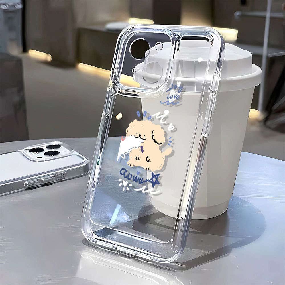 Ốp Điện Thoại Mềm In Hình Chú Cún Dễ Thương Cho Iphone 11 13 12 14Promax 7 8p ERDB