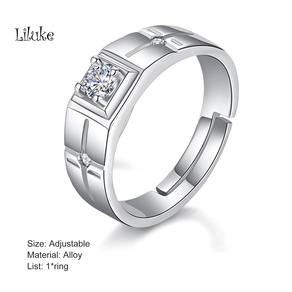 Nhẫn Cưới Hợp Kim Trang Trí Hình Vương Miện Đính Đá Thời Trang Cho Nữ