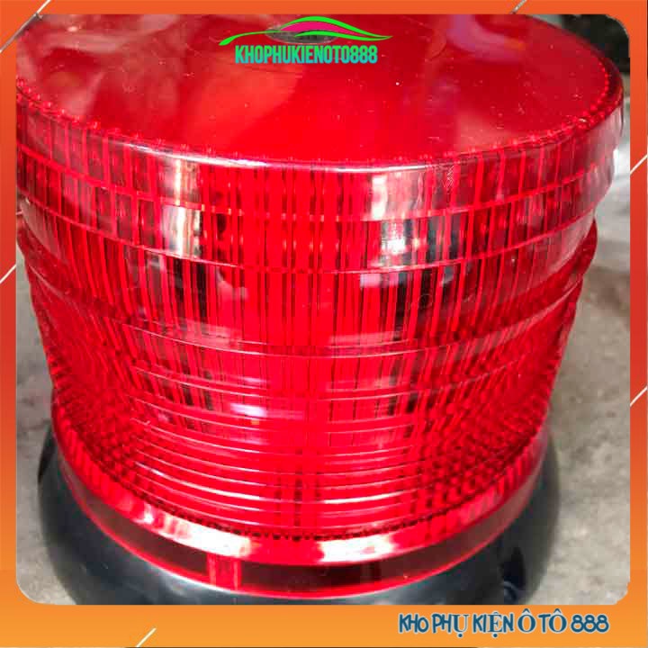 Đèn led xoay chớp cảnh báo to 13cm - nhỏ 11cm có dây cắm tẩu sạc dành chô ô tô điện áp 12V-24V