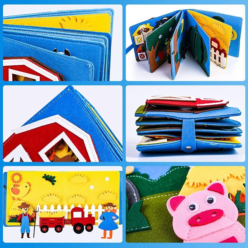 DANES Sách Vải Nỉ Hình Nhân Vật Hoạt Hình Toy Story Có Thể Giặt Sạch Dành Cho Trẻ Mẫu Giáo