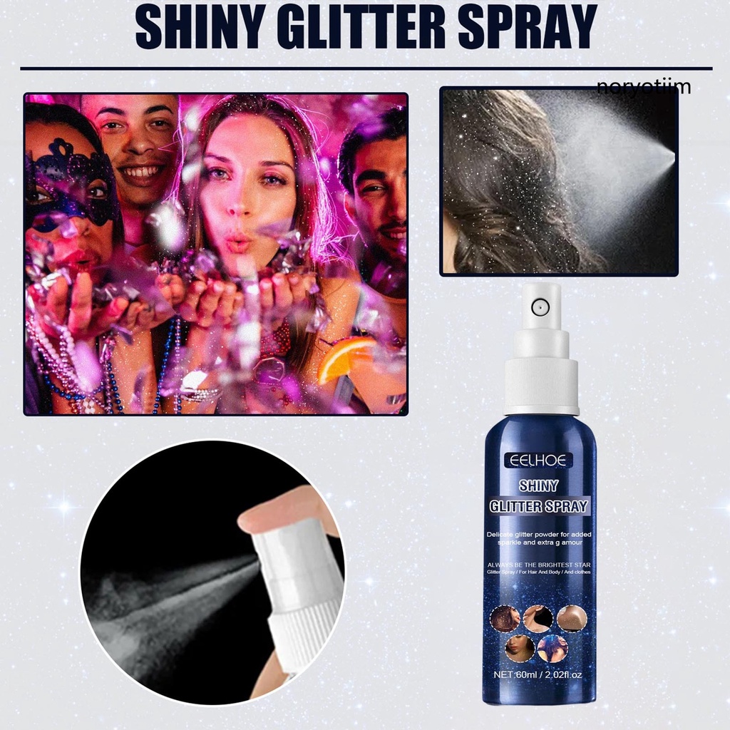 Phấn Bắt Sáng Trang Điểm Cơ Thể 60ml Màu Sắc Long Lanh Quyến Rũ