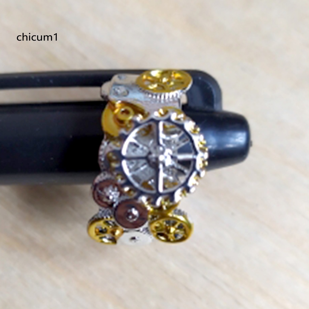 Nhẫn Đồng Hồ Hình Bánh Răng Phong Cách Vintage