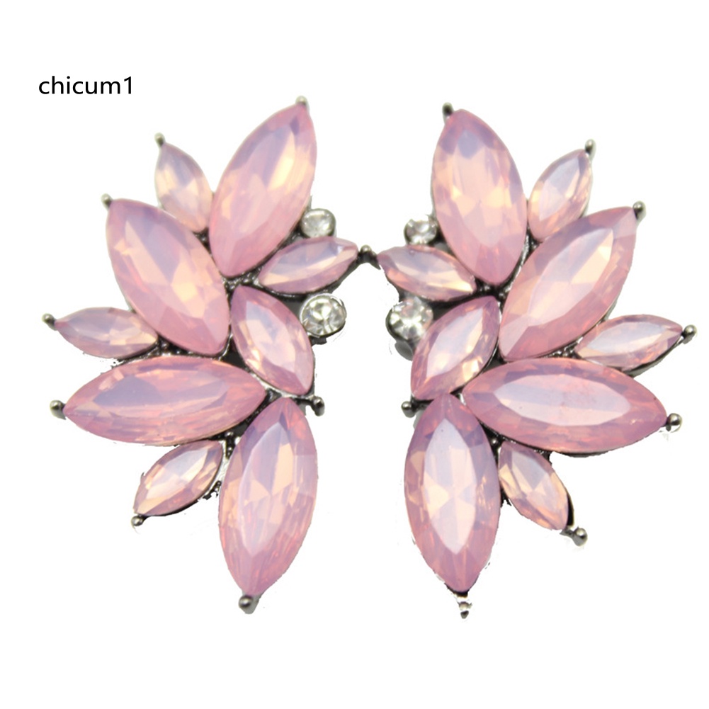 1 Cặp Bông Tai Đính Đá Thời Trang Dành Cho Nữ