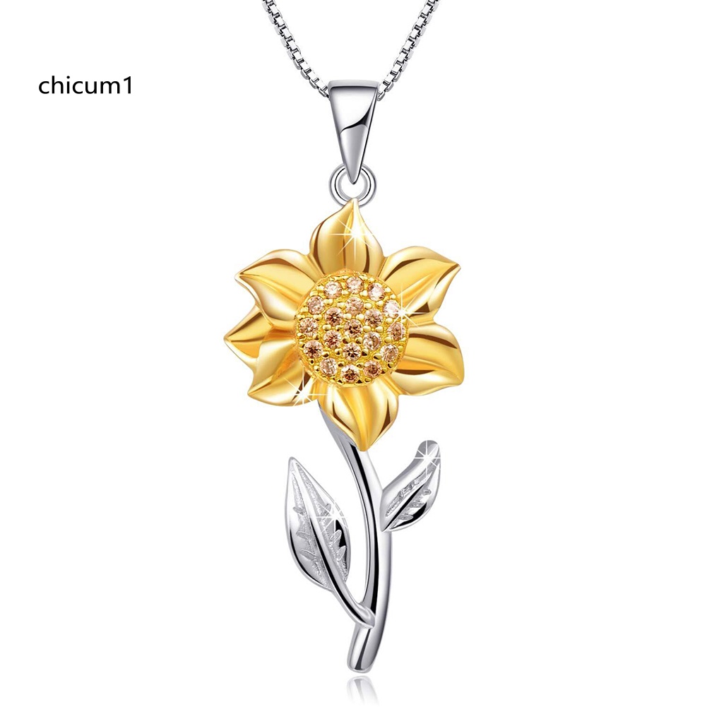 1 Vòng Cổ Choker Mặt Hoa Hướng Dương Thời Trang Cho Nữ