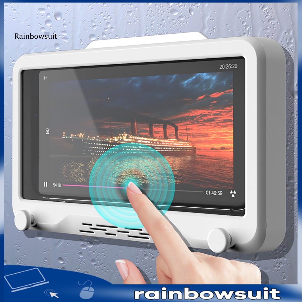 Hộp Đựng Điện Thoại Chống Nước Đa Năng Xoay 360 Độ Có Móc Treo Cho Nhà Bếp