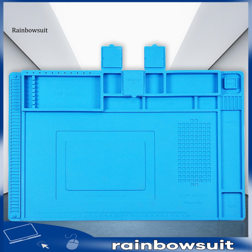 [RB] Thảm Sửa Chữa Điện Thoại Từ Tính Cách Nhiệt Nhiều Khu Vực Tích Hợp Thước Đo Không Dễ Biến Dạng Chống Ăn Mòn Cho Gia Đình