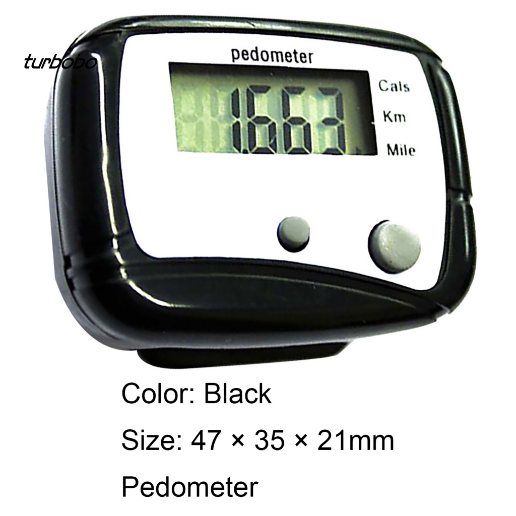 Máy Đếm Bước Chân Bằng ABS Tiết Kiệm Pin Đa Năng Tiện Dụng Cho Đi Bộ