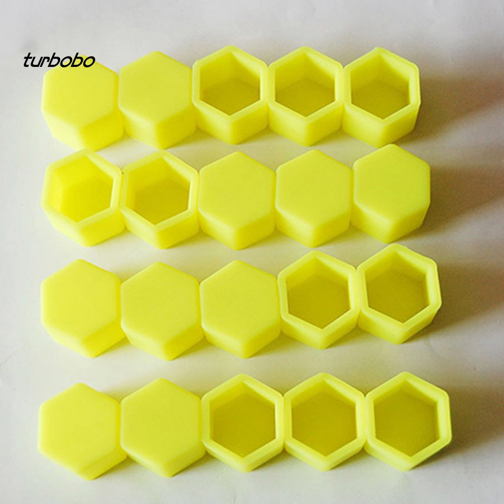 Set 20 Nắp Silicone Bảo Vệ Vành Bánh Xe Hơi Chịu Nhiệt Độ Cao 19mm