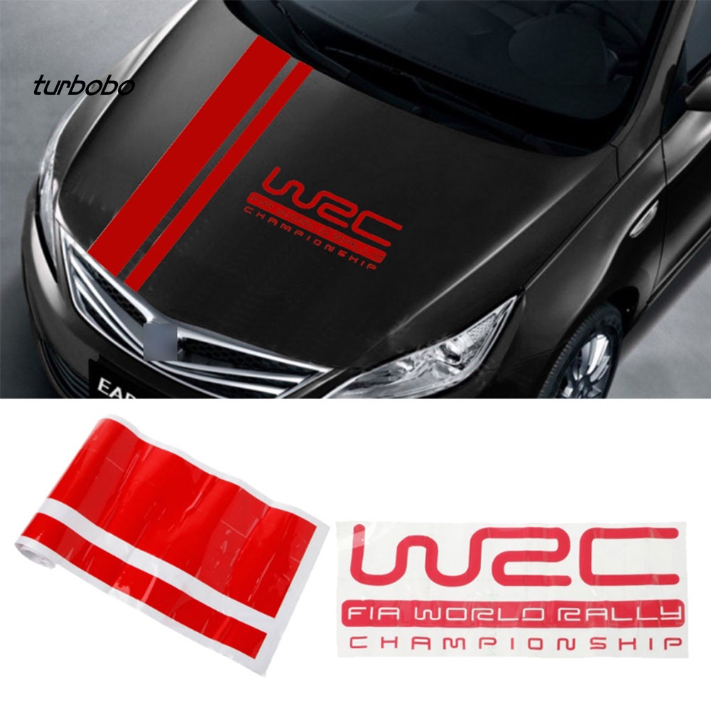 Set 2 Miếng Dán Trang Trí Mui Xe Hơi Tự Dính Họa Tiết Chữ Độc Đáo