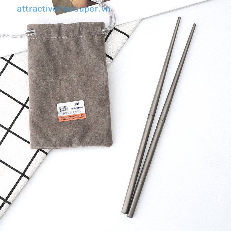 Bộ Dụng Cụ Bàn Ăn Bằng Titan Có Thể Gấp Gọn Tiện Dụng Mang Theo Du Lịch Cắm Trại