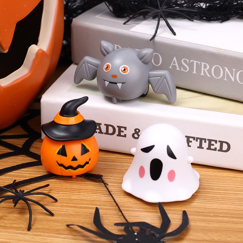 Đồ Chơi Xe Hơi / Xe Hơi Bằng Nhựa ABS Họa Tiết Hoạt Hình Ma Bí Ngô Dơi Halloween Vui Nhộn Làm Quà Tặng Cho Bé