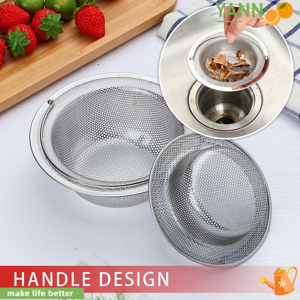 YANN1 Lưới Lọc Rác Bồn Rửa Chén Bằng Thép Không Gỉ Nâng Cấp Thực Phẩm / Tắm