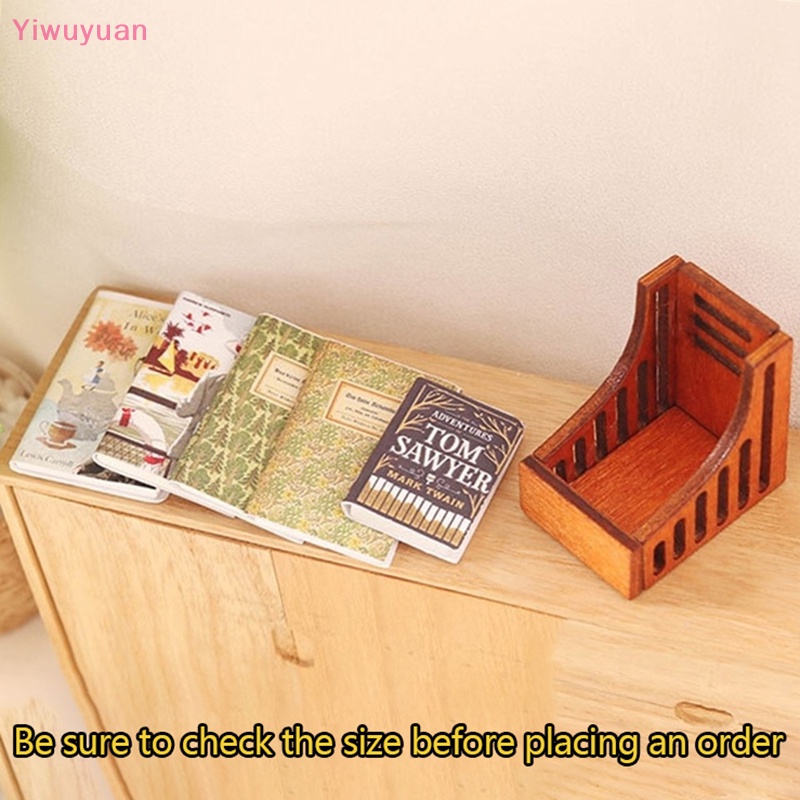 1 Bộ Kệ Sách Mini Để Bàn Trang Trí Nhà Búp Bê Tỉ Lệ 1: 12 Mới