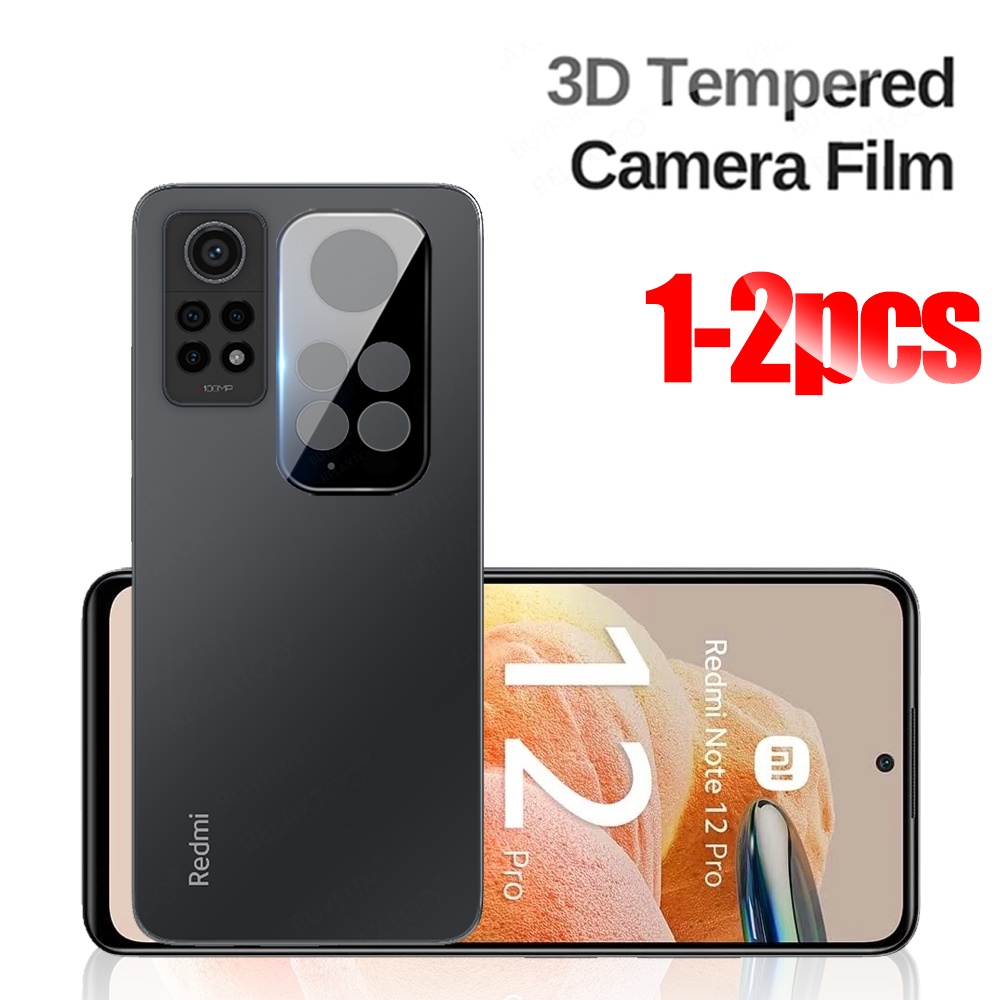 1-2 Ốp Điện Thoại Kính Cường Lực 3D Cho Xiaomi Redmi Note 12 Pro 4G Note12 Pro + Note12Pro Plus 5G 12S 12 S