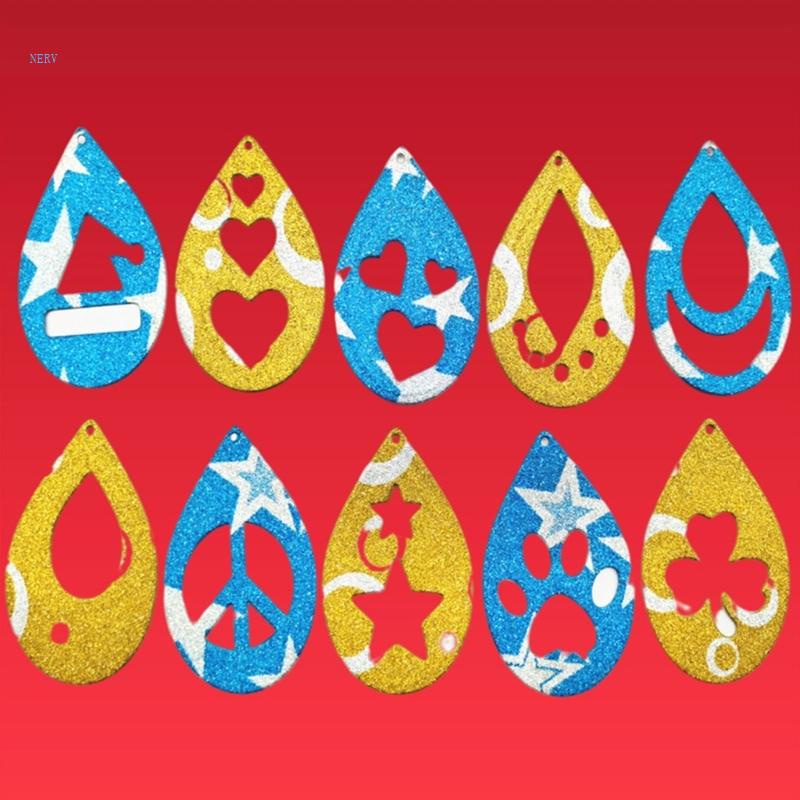 Khuôn Cắt Bông Tai Tua Rua Hình Giọt Nước