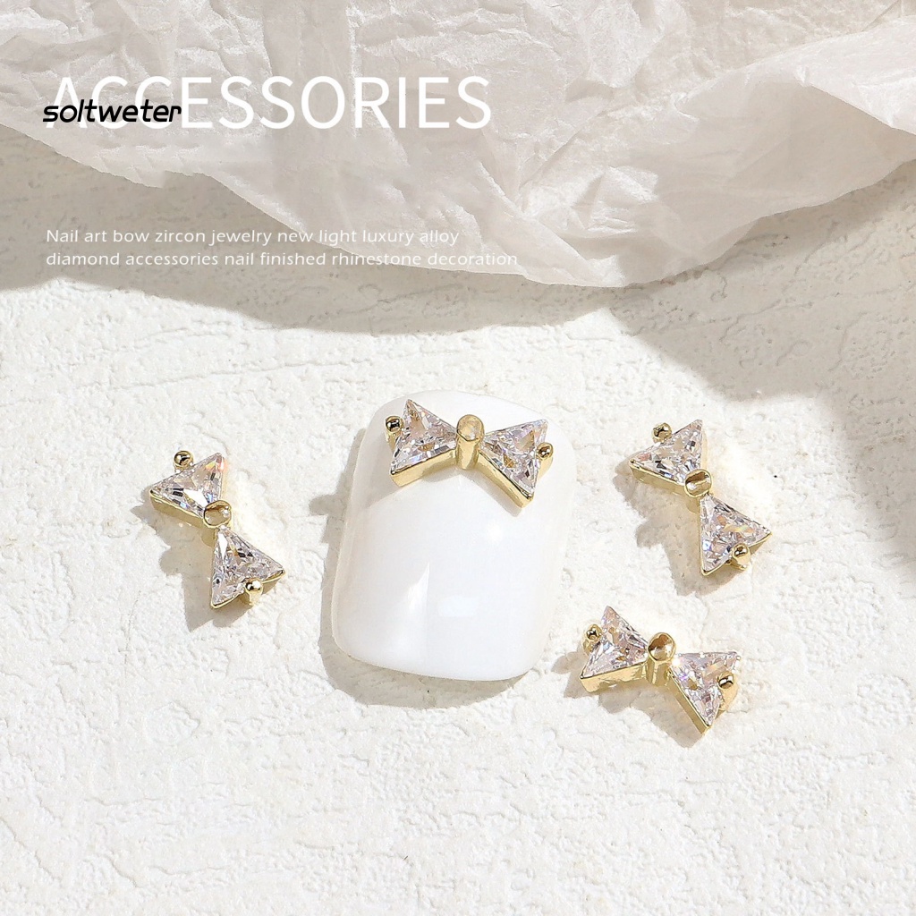 Phụ Kiện Trang Trí Móng Tay Hình Bướm 3D Lấp Lánh Dành Cho Nữ