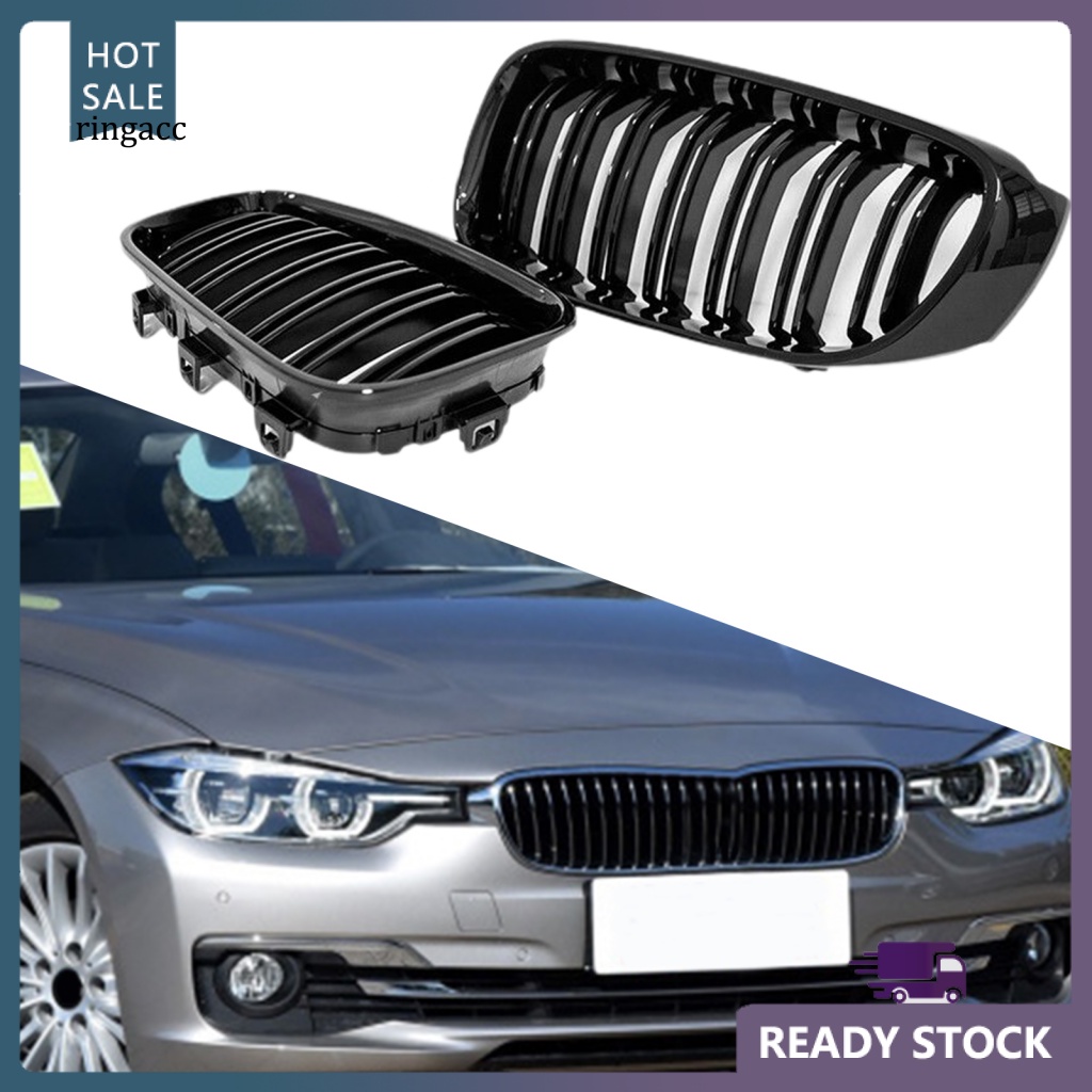 1 CặP LướI TảN NhiệT MàU Đen GắN Mui Xe 51137294803 51137294804 Phụ Kiện Chuyên Dụng Cho Xe BMW 3 Series F34 GT 14-16