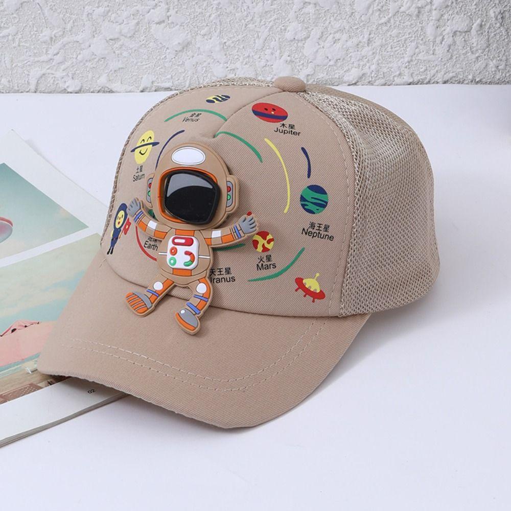 SUMU Mũ Lưỡi Trai Chống Nắng / Tia UV In Hình Hành Tinh / Phi Hành Gia Hoạt Hình Dễ Thương Có Thể Điều Chỉnh Cho Bé