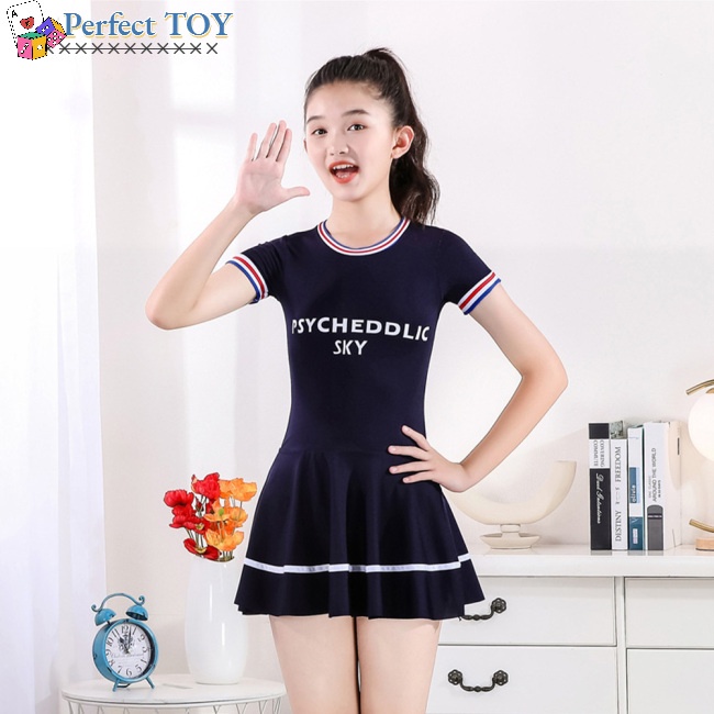 Bộ Đồ Bơi 2 Mảnh Áo Tay Ngắn + Quần Đùi Bơi Thời Trang Cho Nữ