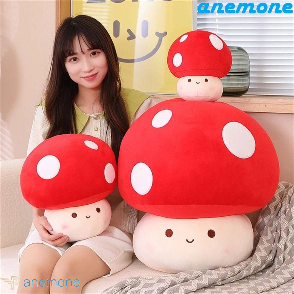 ANEMONE Gối Nhồi Bông Hình Cây Nấm Đáng Yêu Trang Trí Nhà Cửa