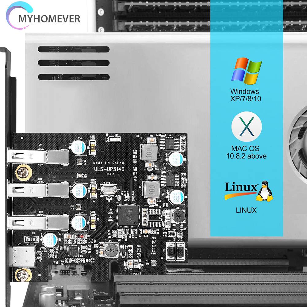 Bảng Mạch Điều Khiển Mở Rộng 5Gbps Cho Windows7 / 8 / 10 / XP / Server 2008