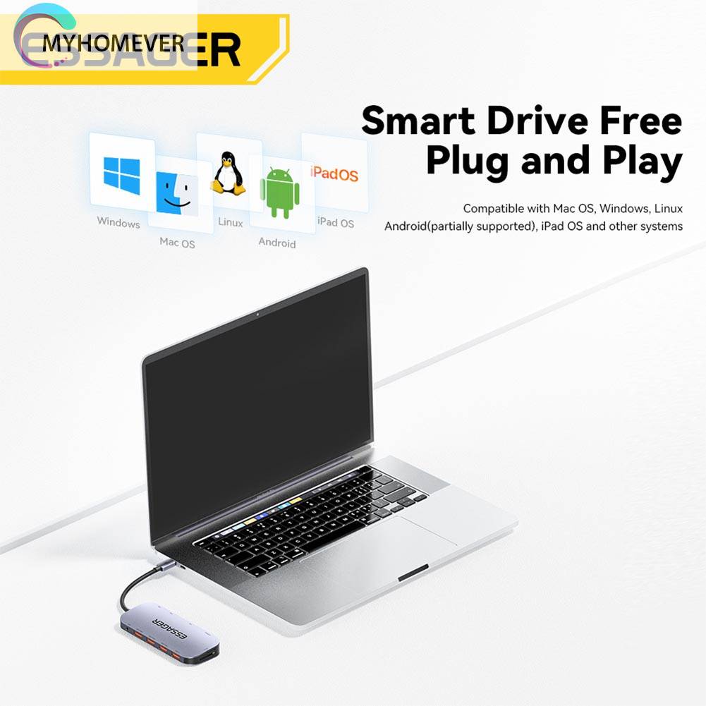 Bộ Chia Cổng Sạc USB Type C 11 Trong 1 Cho Laptop