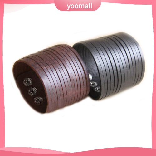 Vòng Tay Giả Da Nhiều Lớp Thời Trang Cho Nam Nữ