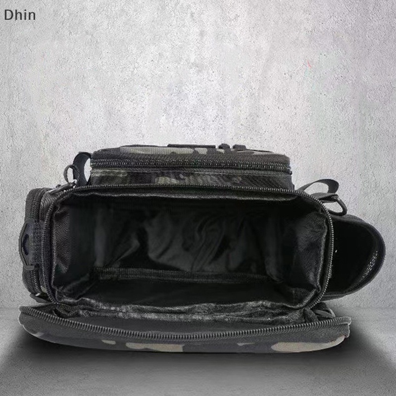 [Dhin] Portable Fishing Waist Bag Fishing Tackle Bag Fish Lure Bait Box Storage Outdoor Sports Waist Pack Single Shoulder Crossbody Bag COD
