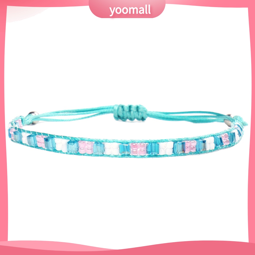 Vòng Tay Dây Sáp Xỏ Hạt Phong Cách Bohemian Thời Trang Đi Biển Mùa Hè Cho Nữ