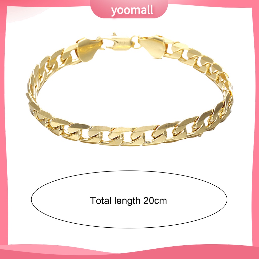 Vòng Tay Dây Xích Cứng Bóng Phong Cách Hip Hop