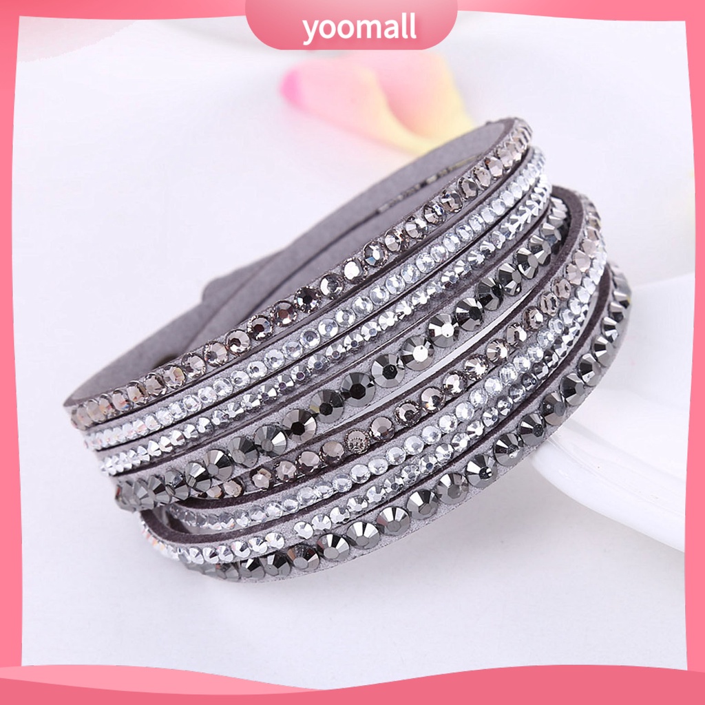 Vòng Tay Nhiều Lớp Đính Đá Phong Cách Bohemian Thời Trang Đi Biển Cho Nữ