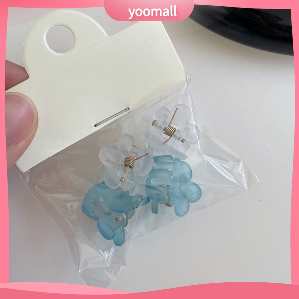 Bộ 4 Kẹp Tóc Hình Hoa Mini Xinh Xắn Cho Bé Gái