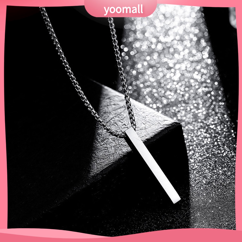 Vòng cổ Bằng Thép Không Gỉ Siêu Nhẹ Màu Sắc Đơn Giản Thời Trang Cho Nam