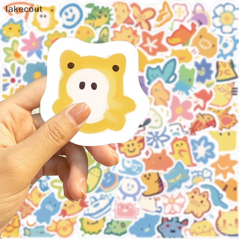 Bộ 100 Nhãn Dán Graffiti Nhiều Màu Sắc Dễ Thương Chống Thấm Nước Trang Trí Vali / Laptop / Vali / Ly Nước