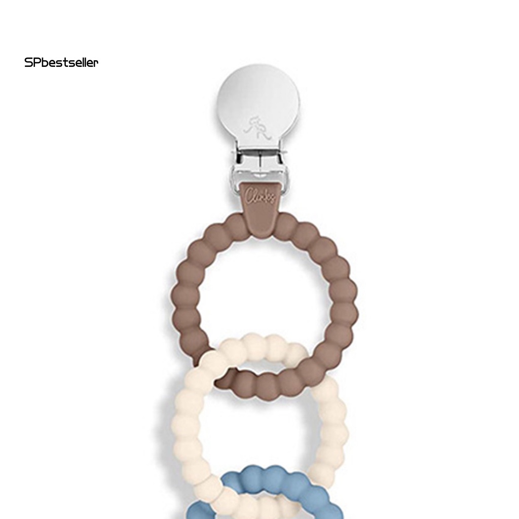 Đồ Chơi Ngậm Mọc Răng Bằng silicone Không Mùi Có Thể Tái Sử Dụng Kèm Kẹp Núm Vú Giả Cho Bé Sơ Sinh