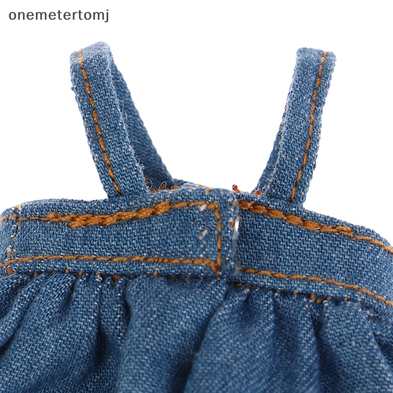 Đầm Yếm Denim Xinh Xắn Cho Búp Bê Tỉ Lệ 1 / 12