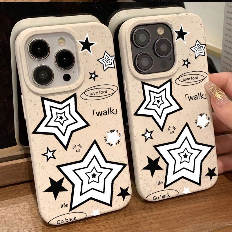 Ốp Điện Thoại Mềm Chống Sốc Ba Lớp Đơn Giản Cho Iphone max87 14proplus 12 13 11 B1RO