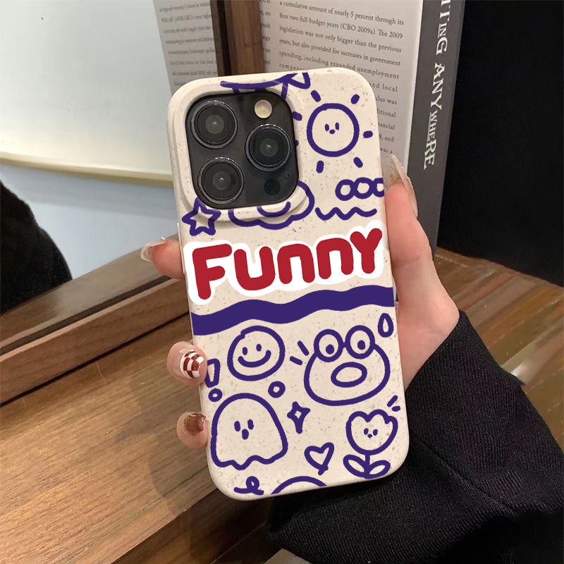 Ốp Điện Thoại Mềm Chống Sốc Họa Tiết Graffiti Đơn Giản Cho Iphone 1114pro 12 13 8p7 AO2E