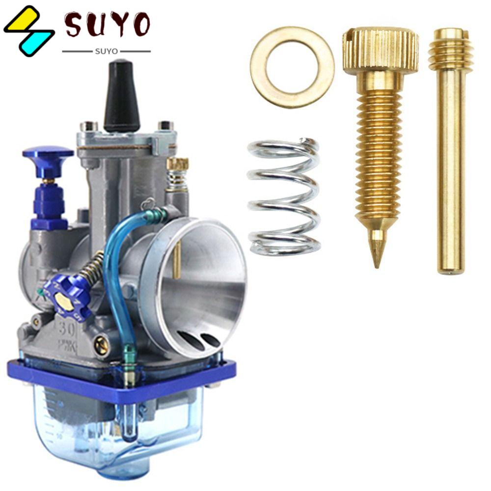 SUYO Bộ Chế Hòa Khí Tốc Độ Cao Kèm Ốc Vít Lò Xo Tùy Chỉnh Tiện Dụng Cho PWK28 30 34mm