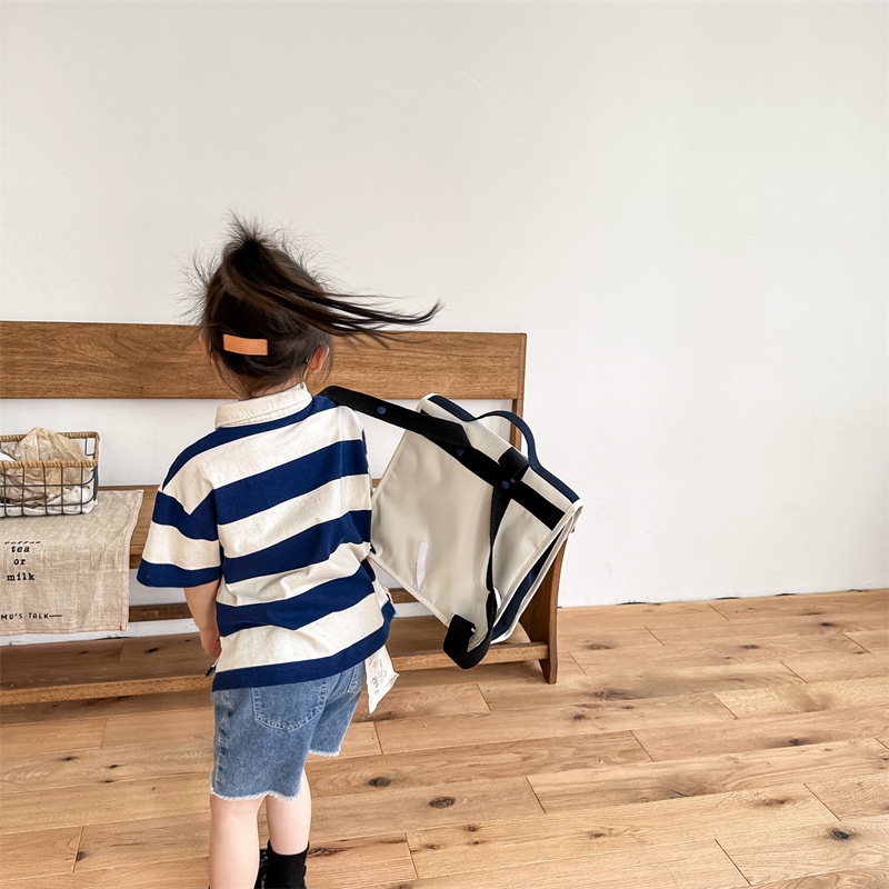 Áo polo sọc ngang dễ thương cho bé